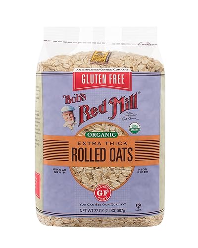 Miniatura 2 de Bob's Red Mill Avena enrollada extra gruesa orgánica sin gluten, 32 onzas (paquete de 4)