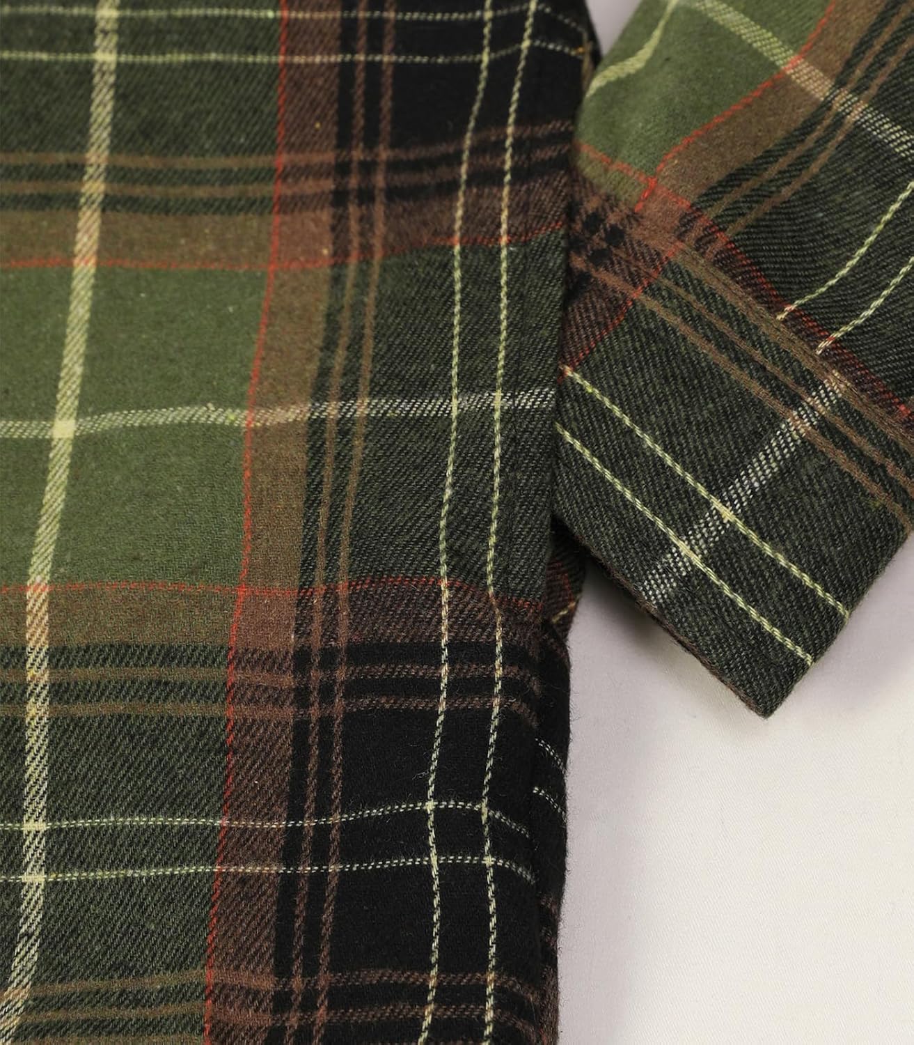 Lisskolo Men's Sherpa Flannel Jacket with Hood Plaid Zip Up Fleece Lined Hooded Shirt Jackets for Men - Image 6