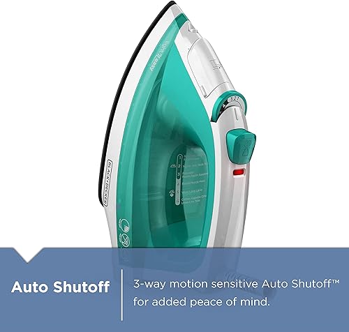 Miniatura 6 de Plancha de vapor Black  Decker liviana y fácil de usar compacta color turquesa IR1010