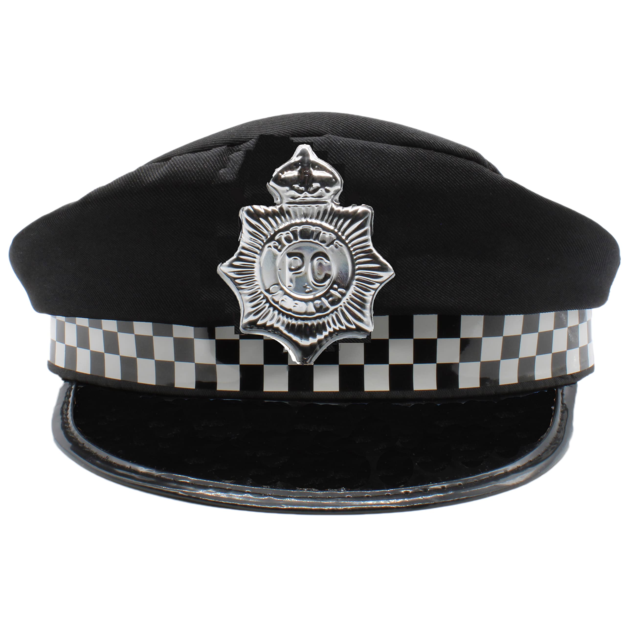 Accessoire Costume Halloween Chapeau De Policier Enfant - Taille Réglable -  Circonférence 54cm - Polyester - Déguisement Fête Halloween Déguisement  Policier Fête Halloween, image size:2560x2560