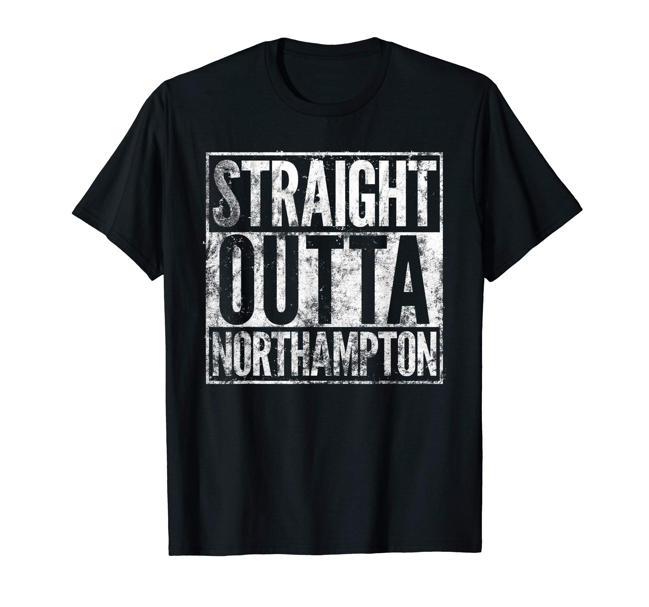 Northampton T Shirt EmporiumStraight Outta Northampton T Shirt. Distressed Effect T-ShirtOEKO-TEX STANDARD 100