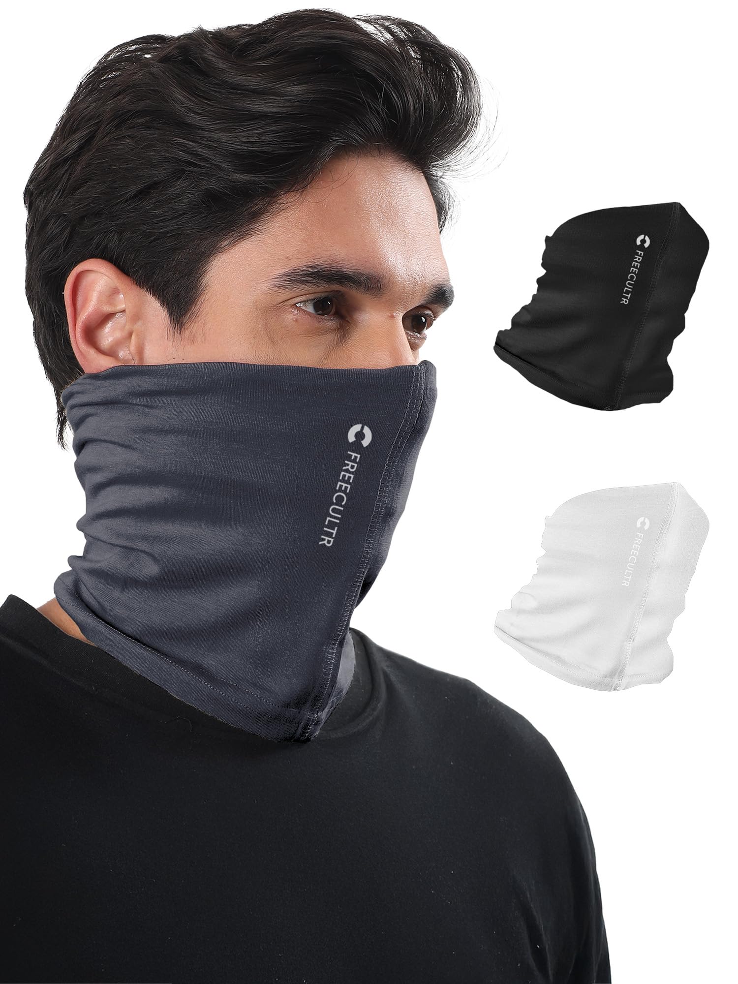 Unisex Bamboo Plain Bandana, Anti Microbial Super Soft & Comfort Fit, Breathable Multipurpose Headband, Face Mask for Dust Protection-Pack of 3-100% Try On Guarantee - Made in India-image-45