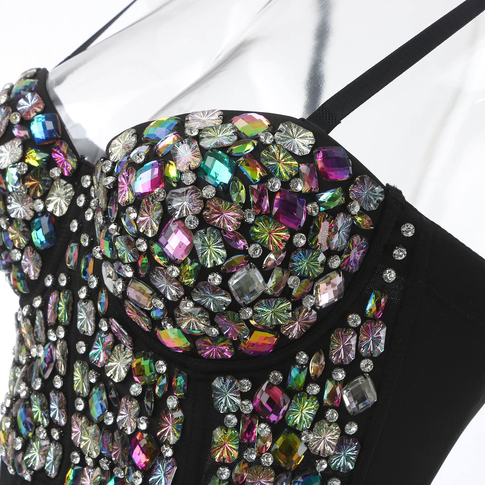 Scintillanti Club Canotte per le Donne Moda Strass Spalline Spaghetti Senza Maniche Camicie Alla Moda Paillettes Brillante Festa Y2K Sparkle Estate Canotta Glitter Cami Strappy Primavera 2025