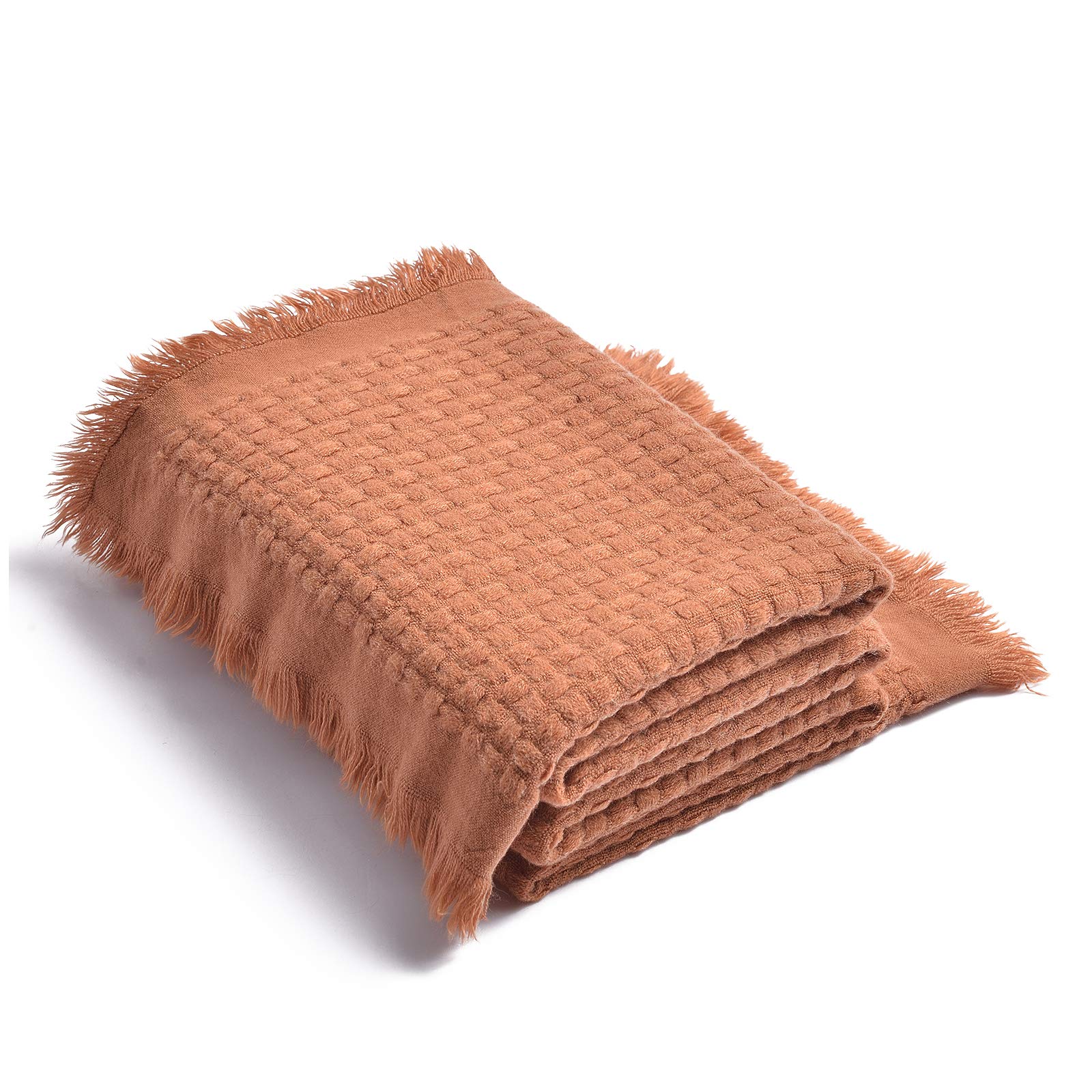 LIFEIN Soft Knit Throw Blanket for Couch - Cozy Woven Fall Lightweight Blanket, Farmhouse Textured Waffle Decorative Blank...
