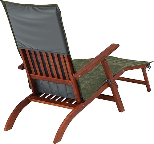 Miniatura 7 de Classic Accessories Montlake - Funda para tumbona de vapor de patio de 69 pulgadas, resistente al agua, helecho jaspeado, fundas para muebles de