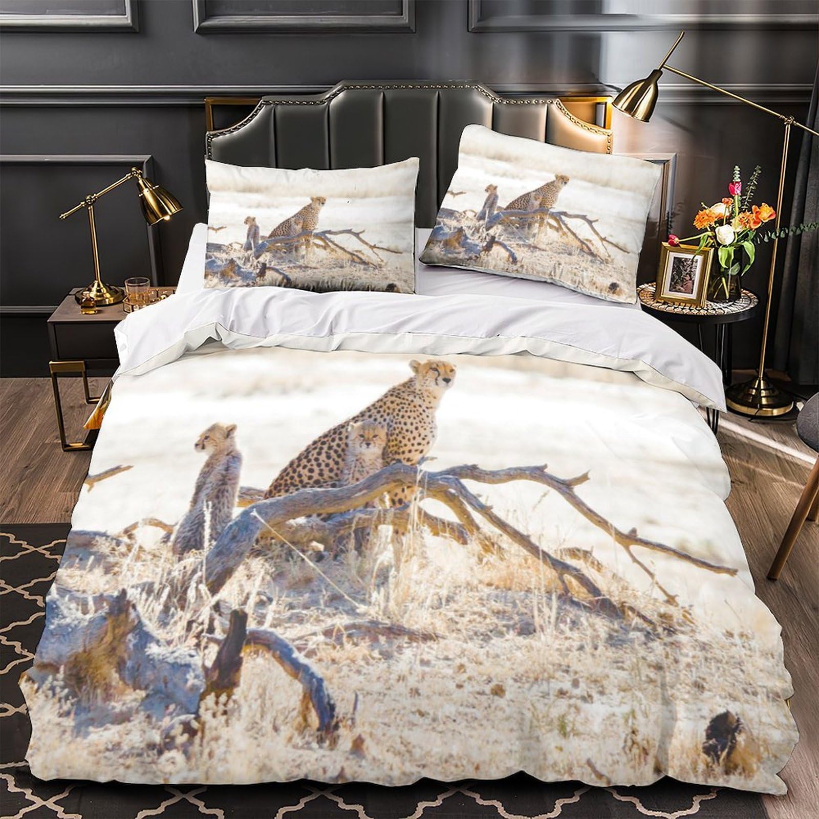Parure de lit nœud celtique 200x200cm housse de couette respirante 3D linge de lit hypoallergénique