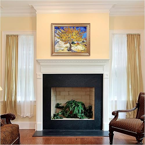 Miniatura 1449 de A&T ARTWORK The Starry Night de Vincent Van Gogh. Tamaño del marco: 36 x 30 pulgadas, tamaño de la imagen: 30 x 24 pulgadas, reproducciones clásicas