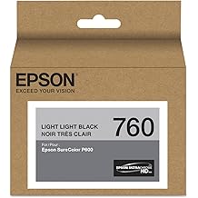 Epson T760920 UltraChrome HD Light Light Black Standard Capacity Cartridge Ink