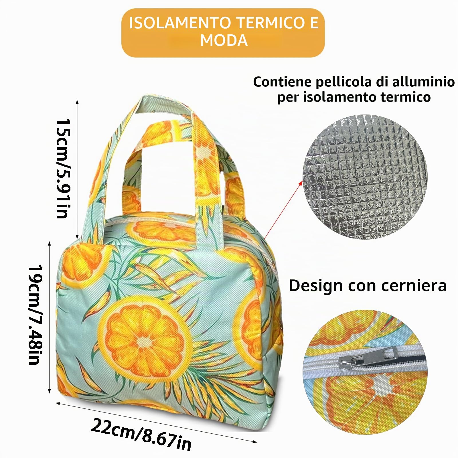 Borsa Spiaggia XXL 50L Arancione Donna Grande Impermeabile Pieghevole Termica con Cerniera
