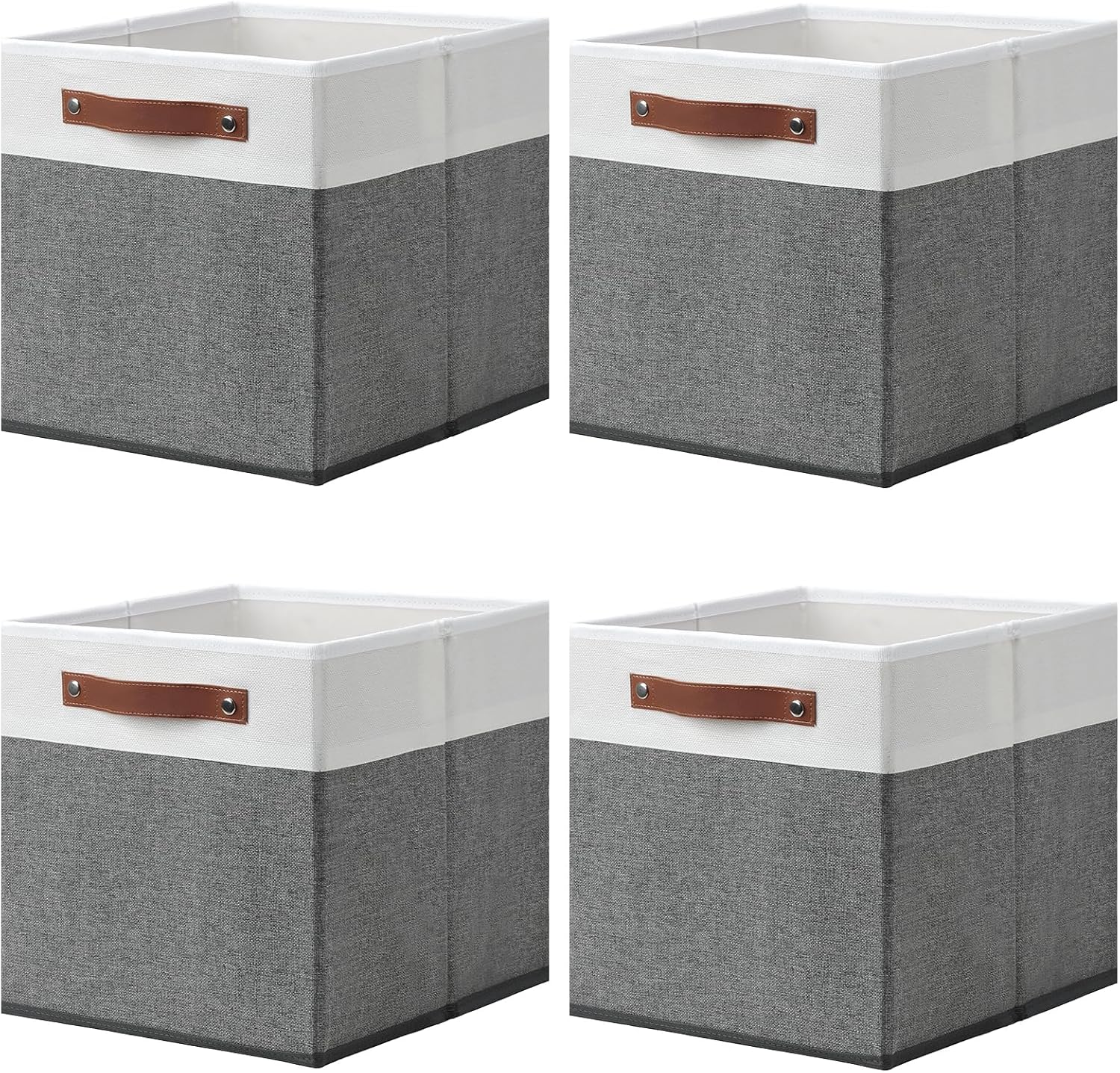 13"x13" Large Storage Cubes, Set of 4 Collapsible Cube