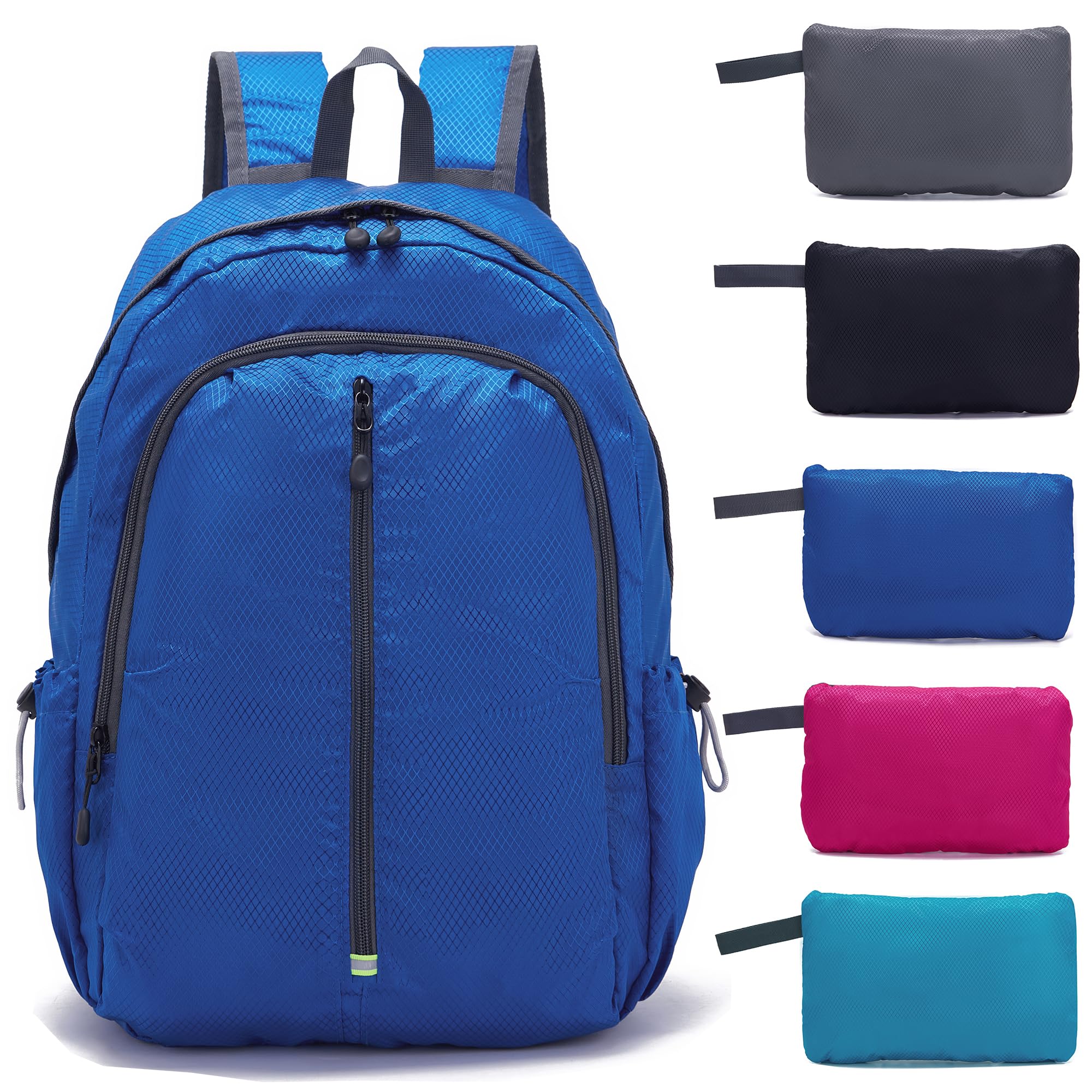 YZAOLL 25L Lightweight Packable Hiking Backpack Waterproof Hiking Daypack for Women Men Gym Backpack Travel Camping VacationDarkBlue