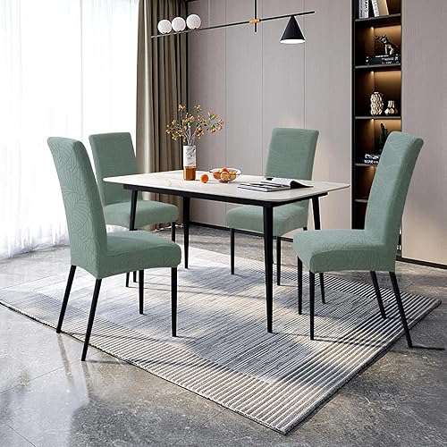 Vista 240 de YISUN Fundas para sillas de comedor, fundas elásticas de elastano para asiento de silla, extraíbles y lavables, fundas protectoras para sillas