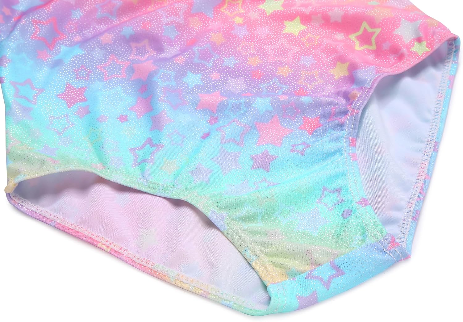 Arshiner Girls Gymnastics Leotards Ruffle Long Sleeve Shimmer Ballet Unitard Dancewear for 3-10 Years