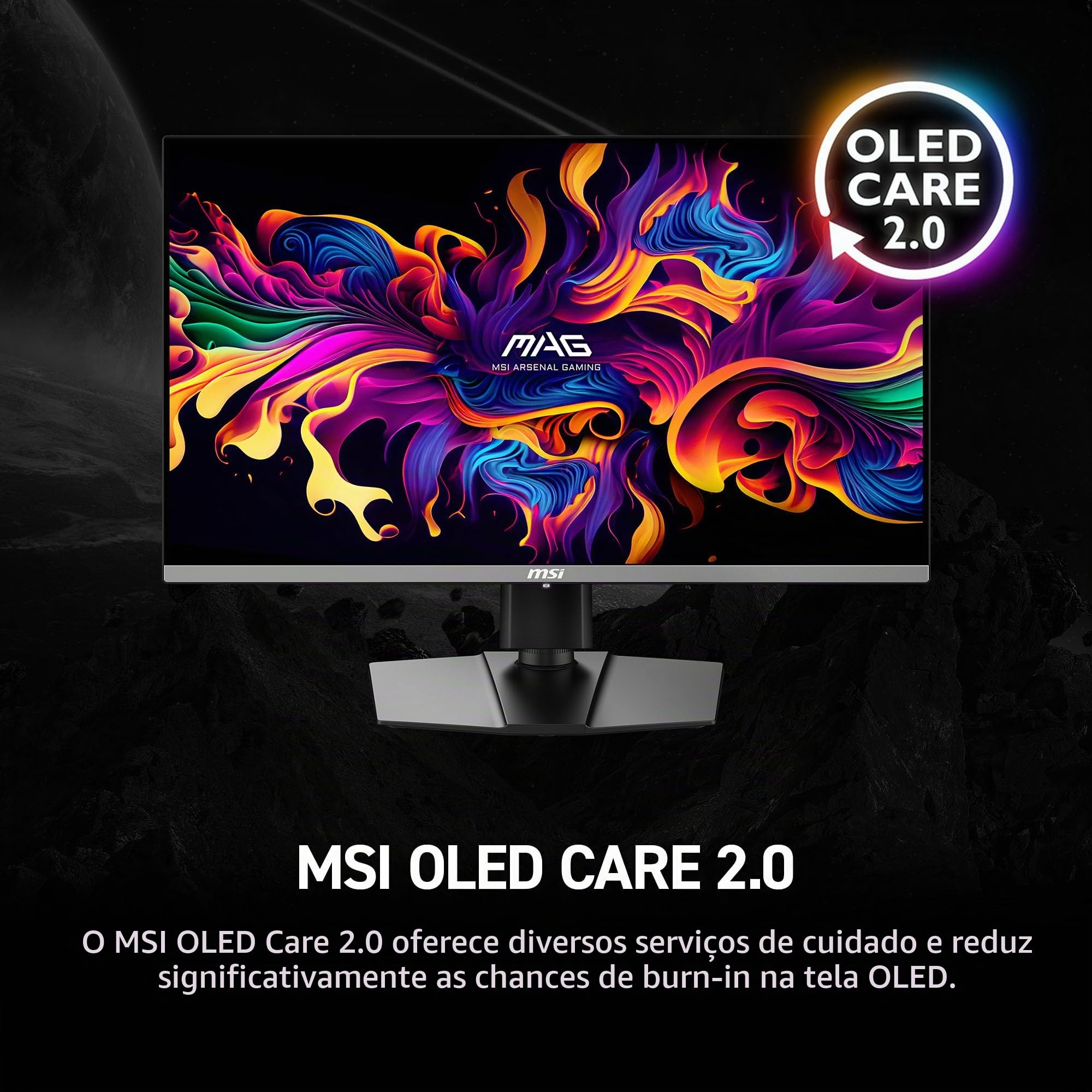 MSI Monitor de jogos MAG 272QP QD-OLED X50 68.6 cm WQHD – 500Hz, 0