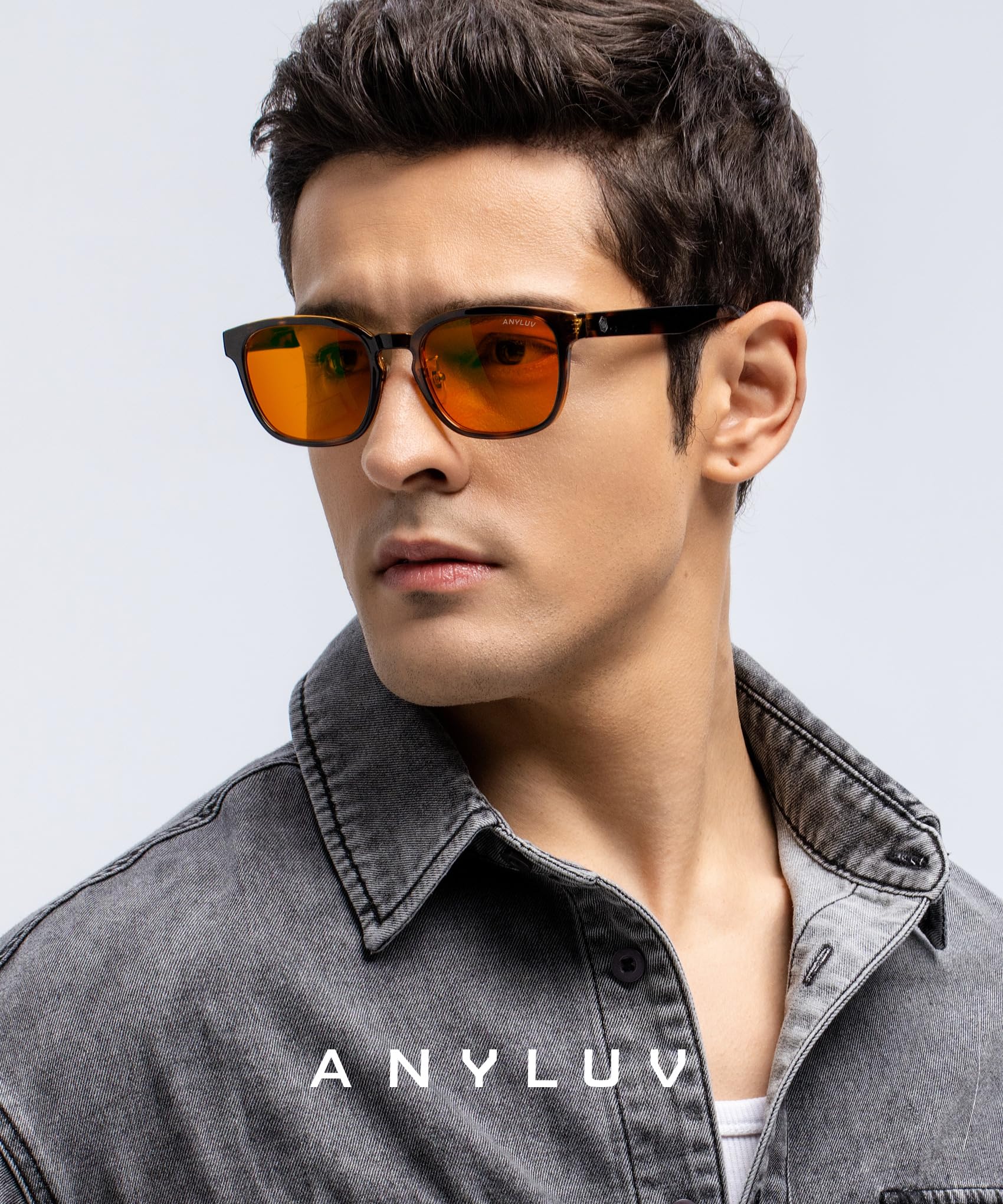 ANYLUV Mens Blue Light Glasses: Men Women Blue Light Blocking Glasses Computer Screen Glasses for Eye Protection