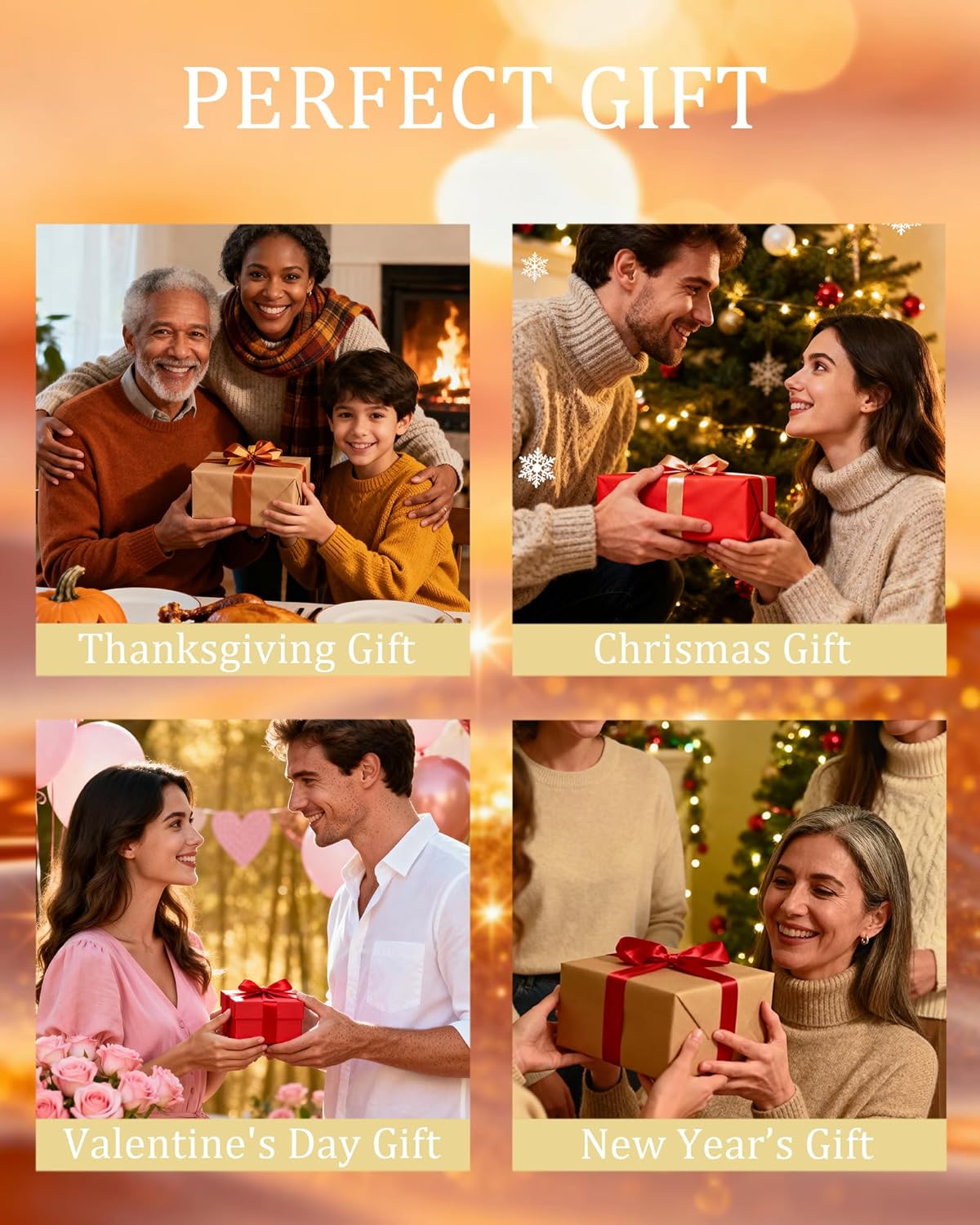 14K Gold Plated Star Moon Adjustable Ring for Women Dainty Cubic Zirconia Cute Open Ring - Image 8