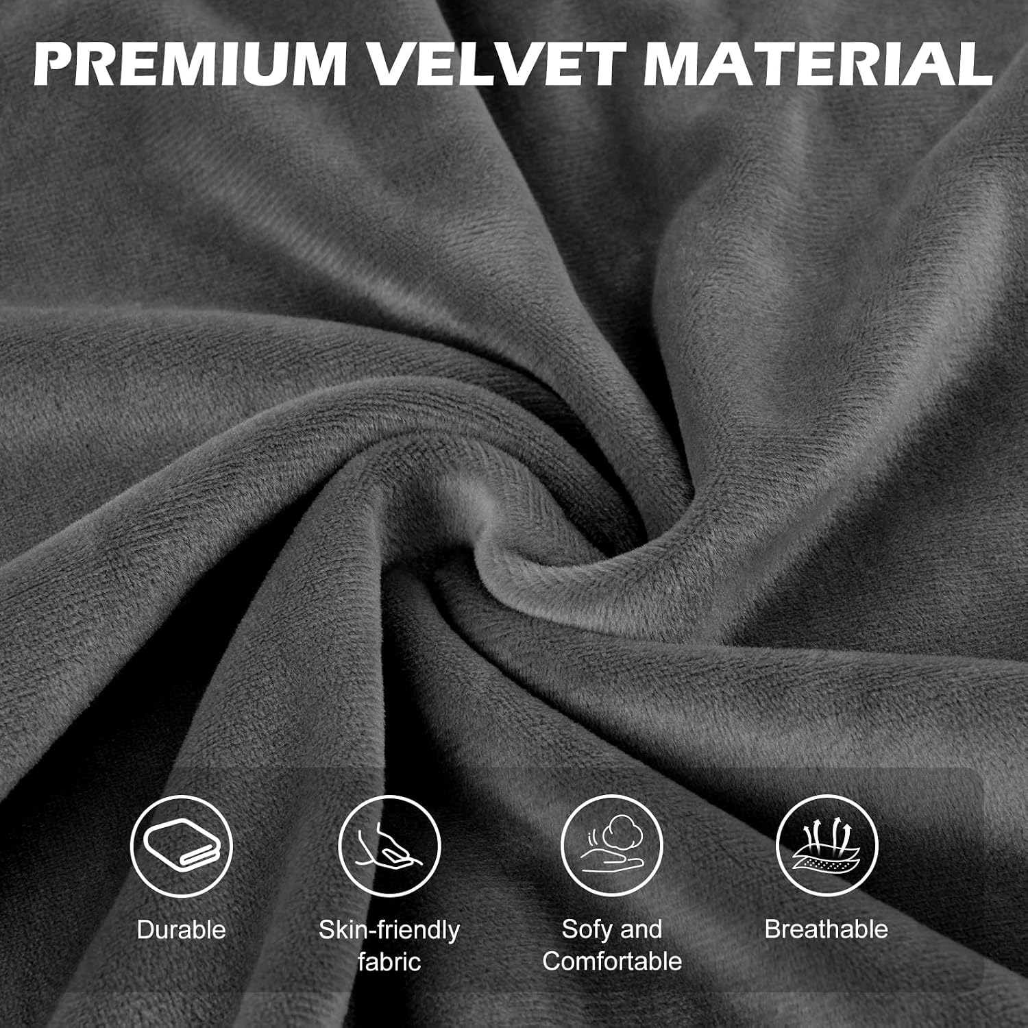 Velvet Wingback Dining Chair Covers Soft Skin-friendly Wingback Chair Cover