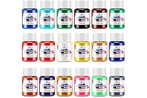 Bearals 18 Colors Stained Glass Paint for Stunning Glass Painting Projects