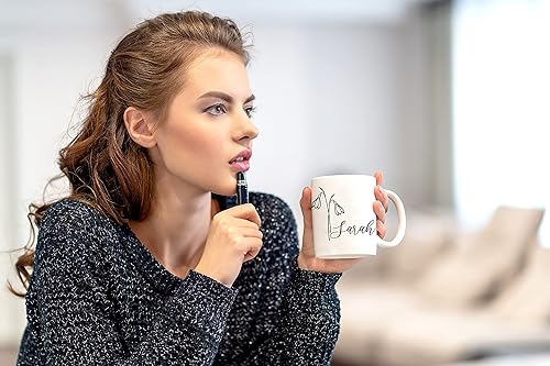 Miniatura 4 de HELLO ACCESORIES Personalized Coffe Mug  Initial Coffee Mug  Ceremic Cup  Personalized Gift  Birth Flower Mug  Tea Cup  Customized Coffee Cup With