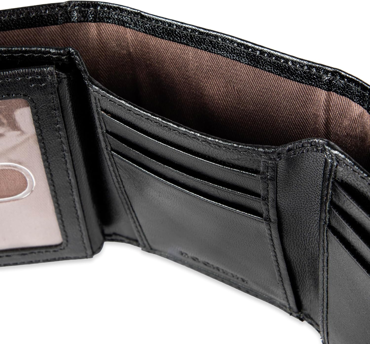 Dockers Men's Extra Capacity Slim Profile Trifold Wallet with Multiple Card Slots and ID Window - Image 5
