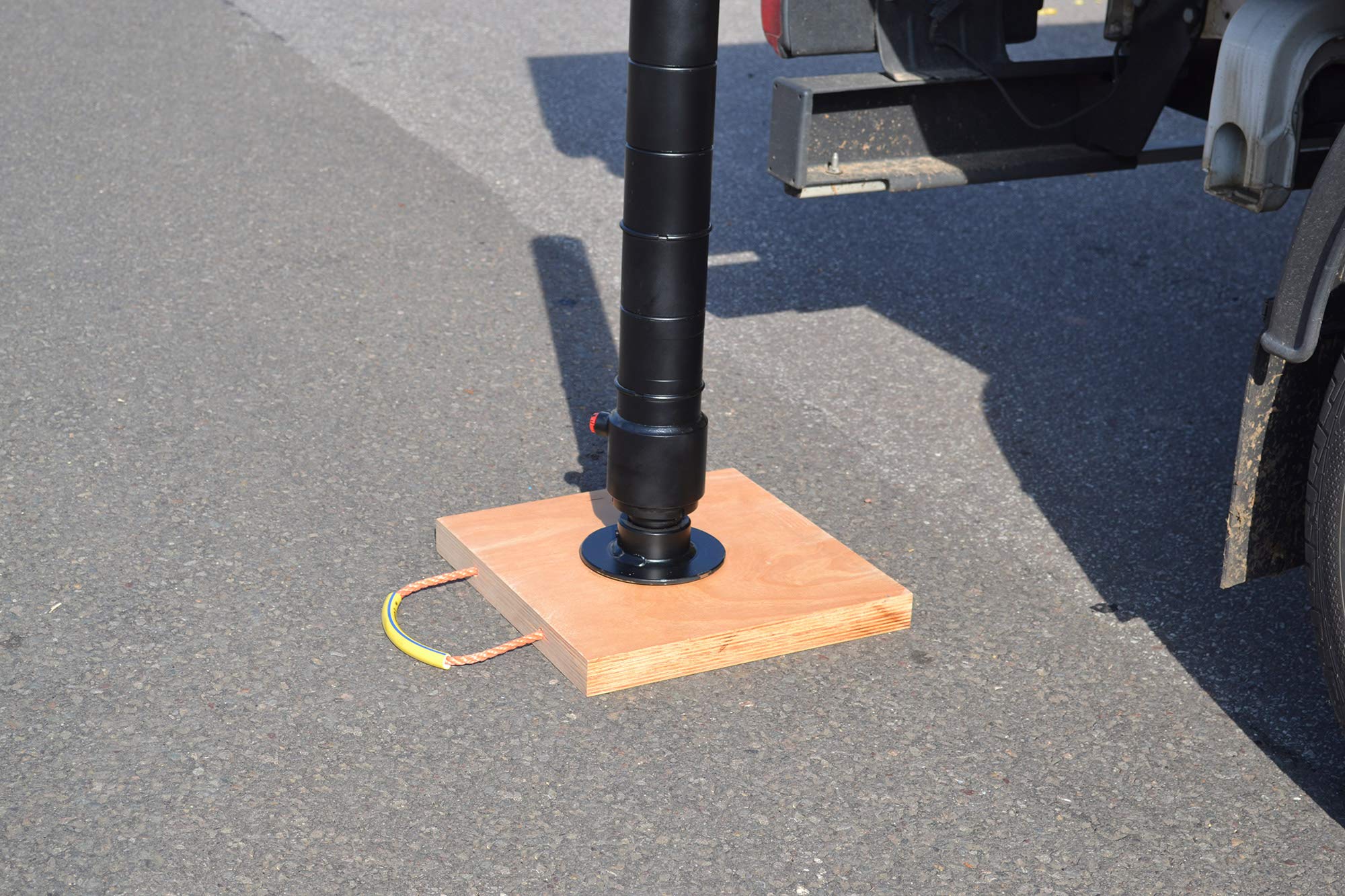 SOLTEC Kranabstützplatten 4er Set – PE-HD 30x30x4cm, Tragkraft 9t Pro Platte, Für Krane, Wohnmobile & Servicefahrzeuge