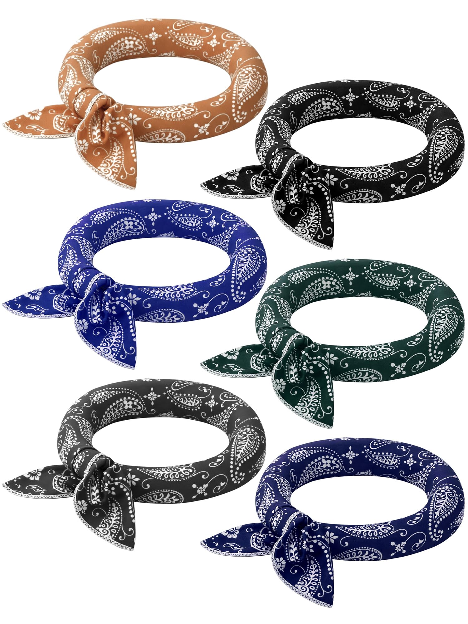 Coume 6 Pack Cooling Neck Wraps, Cooling Bandana