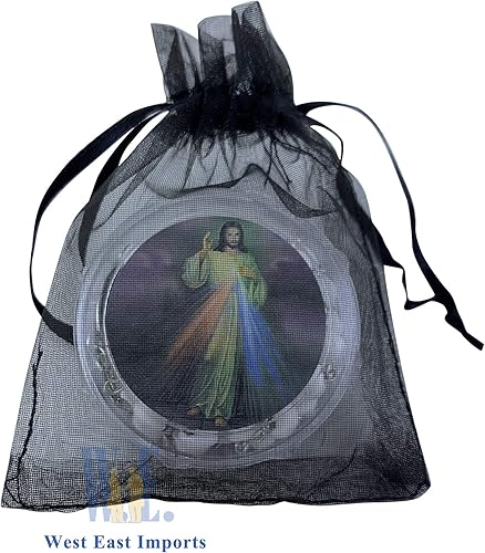 Miniatura 5 de Generic Recuerdos conmemorativos, 12 rosarios blancos de la Divina Misericordia, Celebración de la VidaRecuerdos para funeral, regalo de condolencia