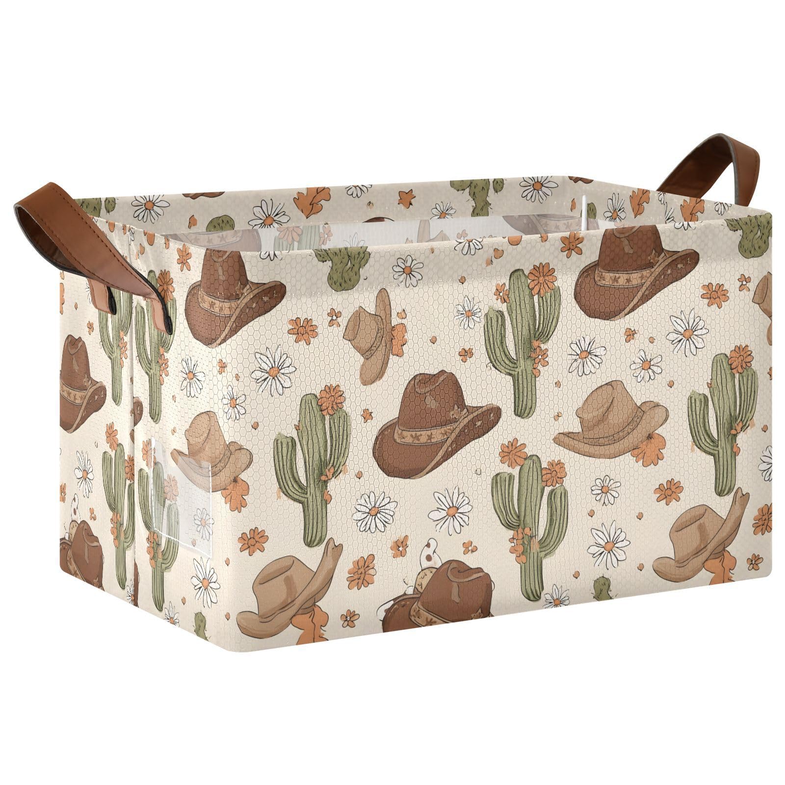 Chapeaux de cowboy boîte de rangement étanche Mnsruu grande taille cactus