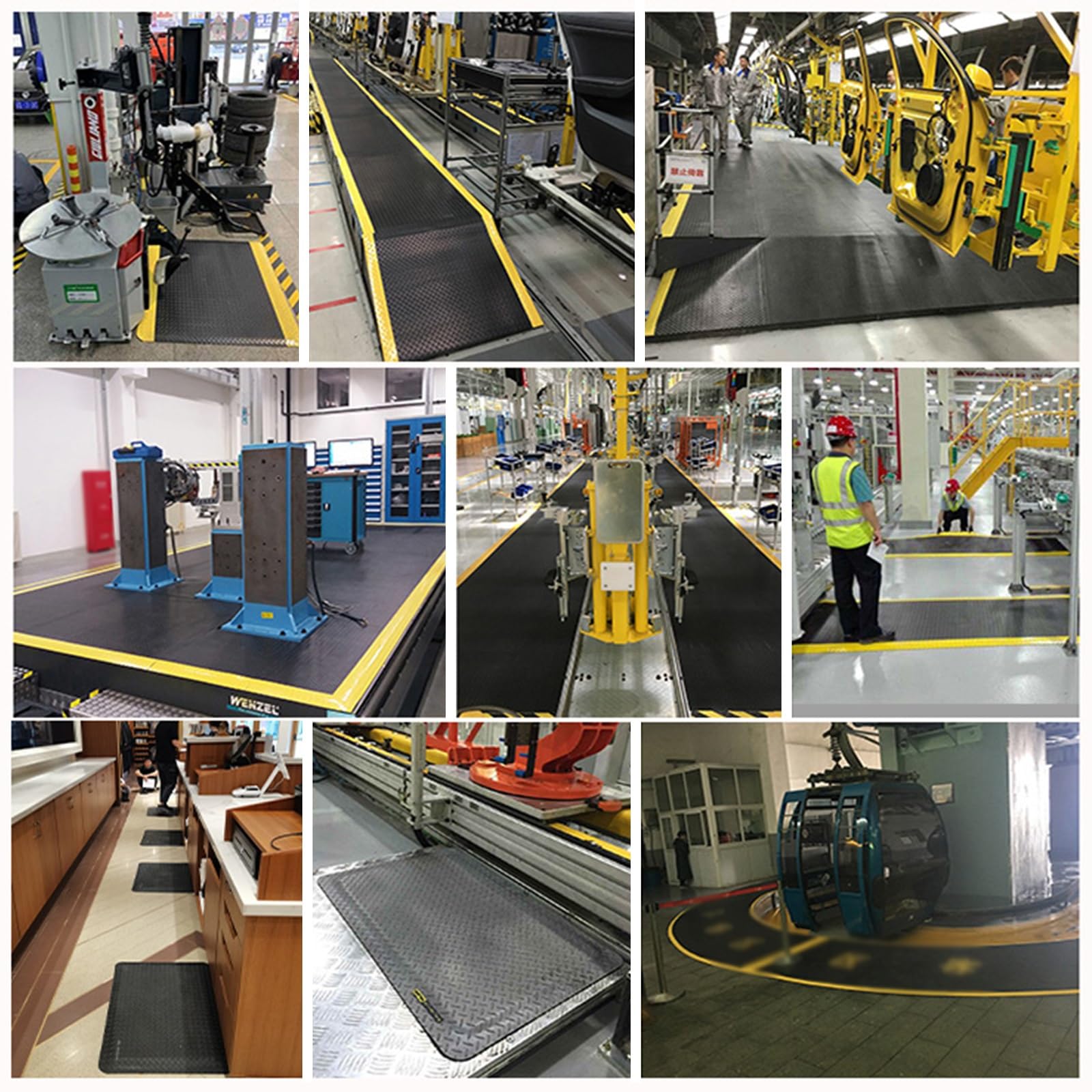 Hogar y Cocina, Alfombra antifatiga, Rollo de Alfombra antifatiga Industrial, 100, 150, 200, 250, 300 cm de Largo, Alfombra antiestrés y antifatiga pa