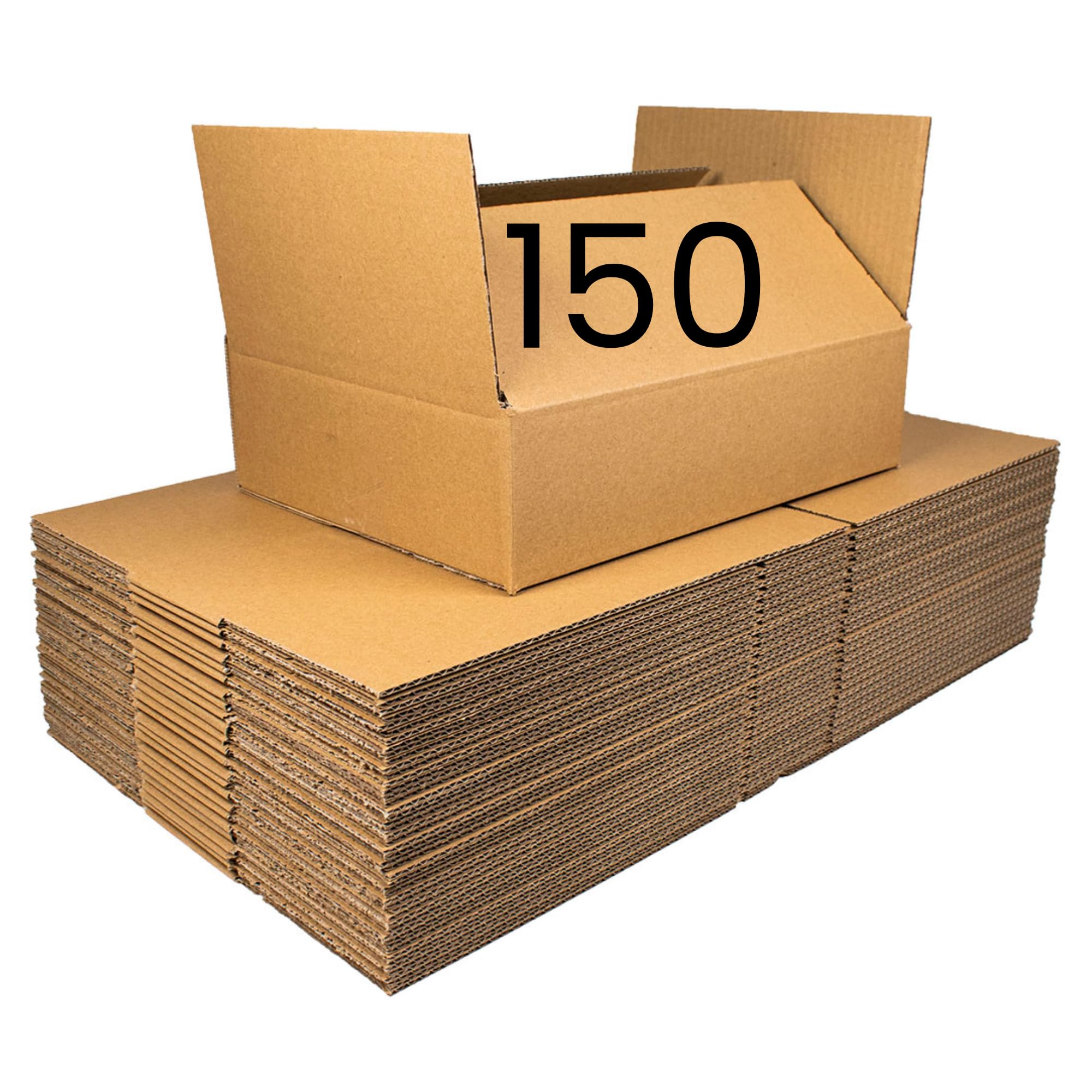 Aroma Basket Brown 150 X Single Wall 12" X 9" X 3" Inches (30.5 X 22.9 X 7.5 Cm) Royal Mail Small Parcel Size Cardboard Mailing Cartons/Postal Boxes, Durable & Perfect For Any Online Business, Bulk Discount Price, Kraft