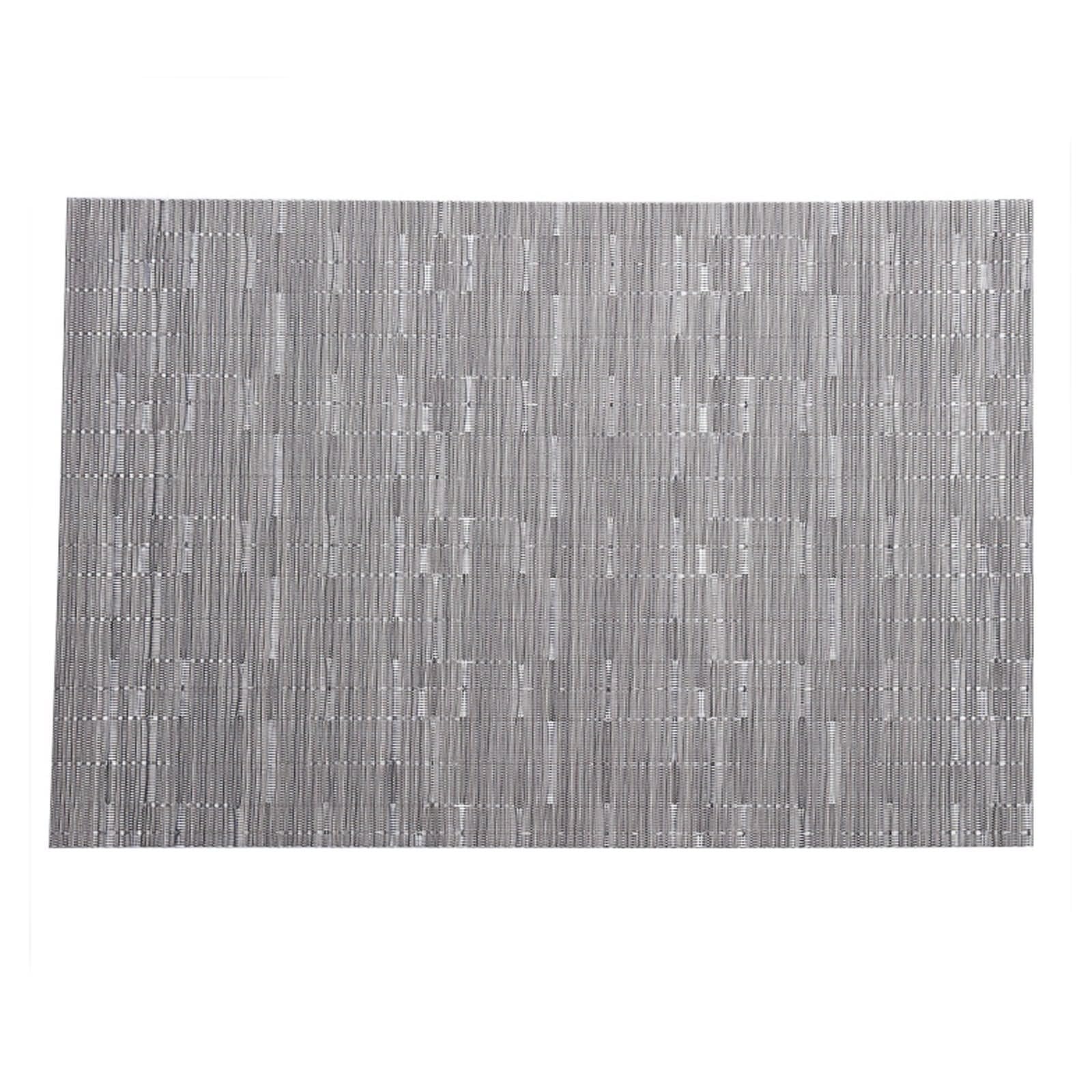 Juego de 6 manteles individuales de mesa escandinavos, 45 x 30 cm, mantel de color gris, PVC, fácil de limpiar