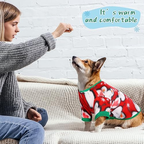 Miniatura 4 de 7 suéteres de forro polar para perro, suéter cálido para perro, sudadera de invierno para perro, trajes de vellón suave para cachorros, trajes para