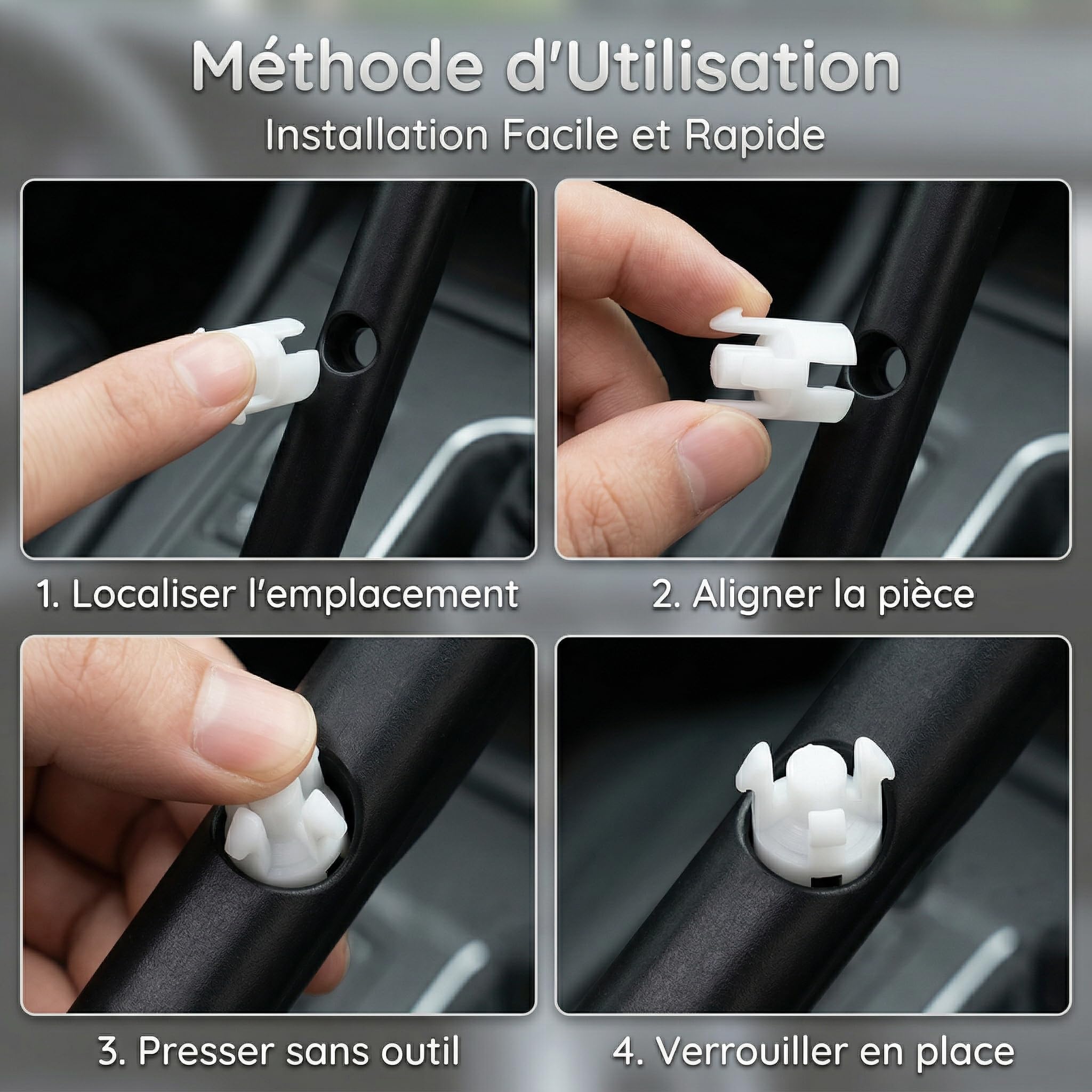 3 Pcs Clips de Boucle de Maître-Cylindre D'embrayage de Voiture 9676534480 | Maître cylindre d'Embrayage avec Clip Compatible avec Citroën C3 C4, Peugeot 301 208 308 307 408
