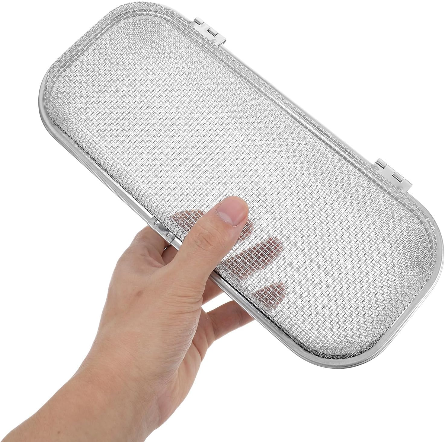 Zerodeko Stainless Steel Flatware Storage Basket for Dishwasher, Sturdy Utensil Organizer with Fine Mesh Design, Protects Cutlery from Damage, for Kitchen Use and Organizing Forks, Spoons,