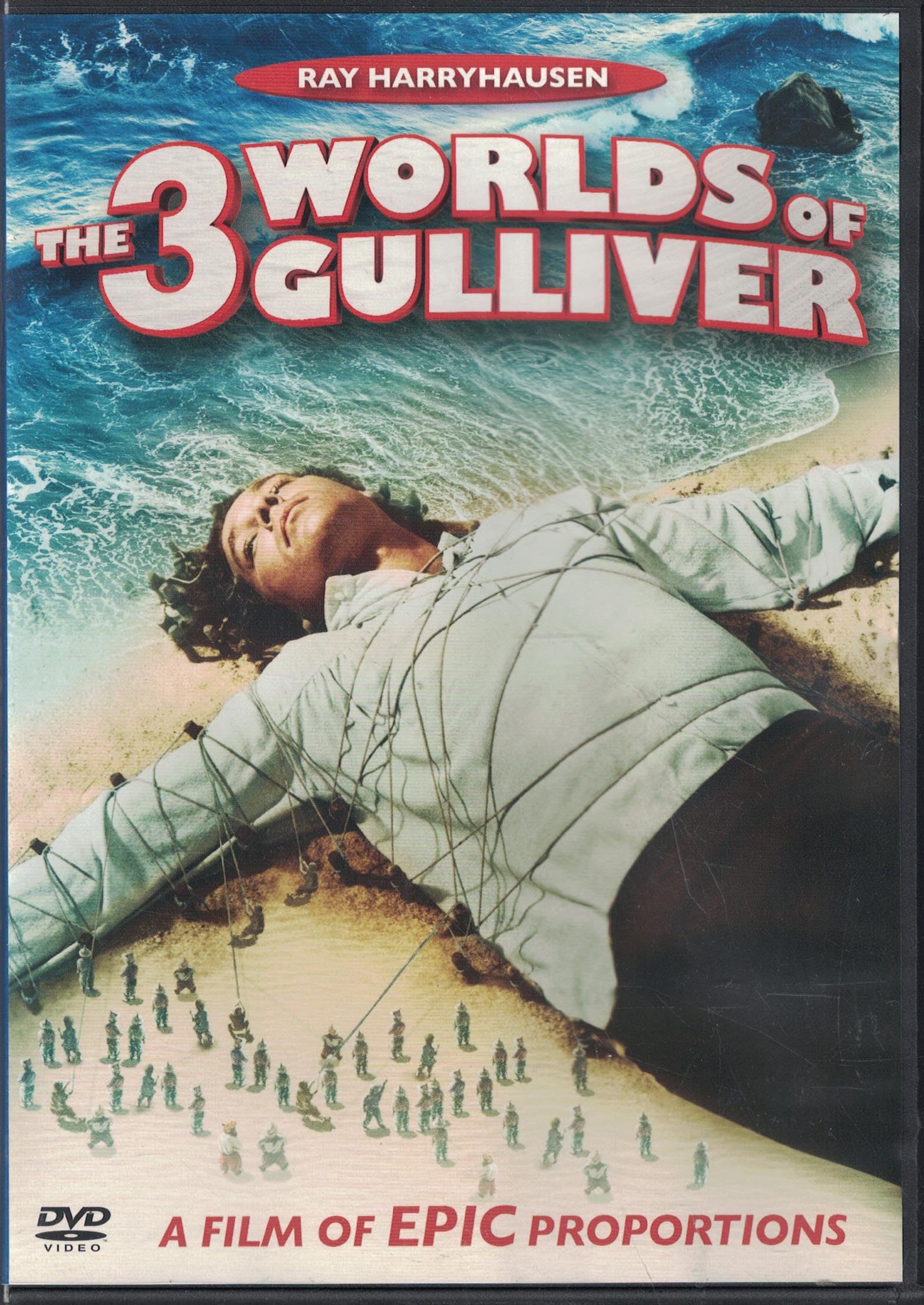 Película 3 Worlds of Gulliver DVD fantástico importado de Estados Unidos