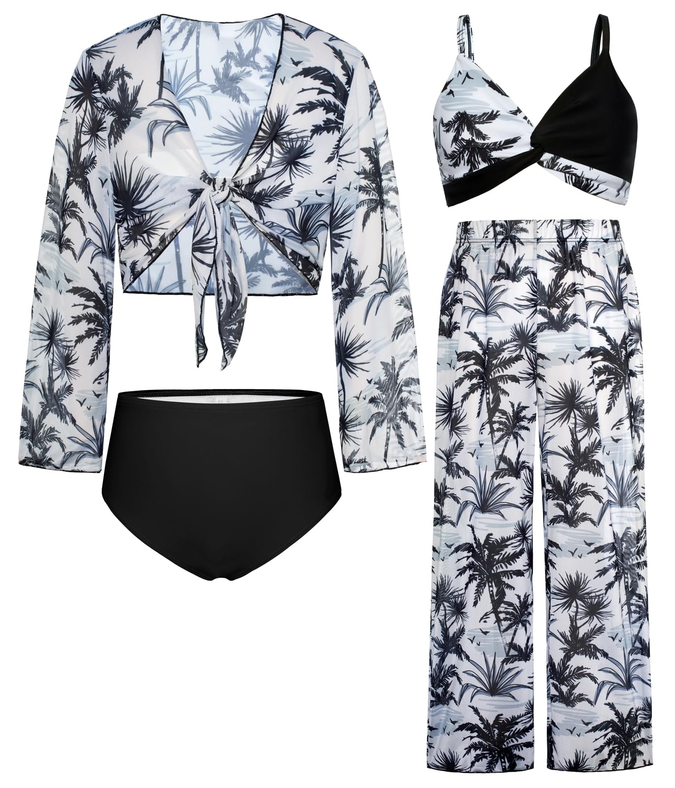 GRACE KARIN 4-Piece Swimsuit Set