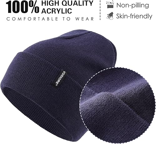 Miniatura 6 de Beanie Hats for Men Women Winter Knit Hat Warm Slouchy Beanie Cuffed Skull Cap
