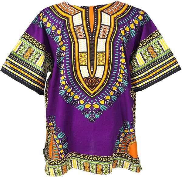 Lofbaz - Unisex Dashiki - Traditionelles Oberteil mit afrikanischem Druck - 2