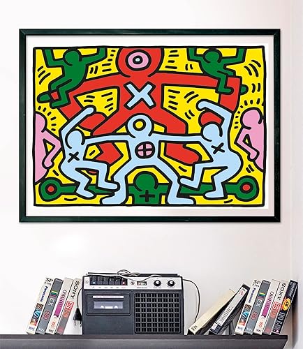 Miniatura 6 de Clementoni - Keith Haring Haring-1000 piezas para adultos, arte, pinturas famosas, Made in Italy, multicolor, 39757