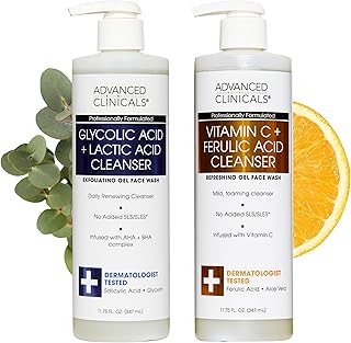 Advanced Clinicals Limpiador facial exfoliant...