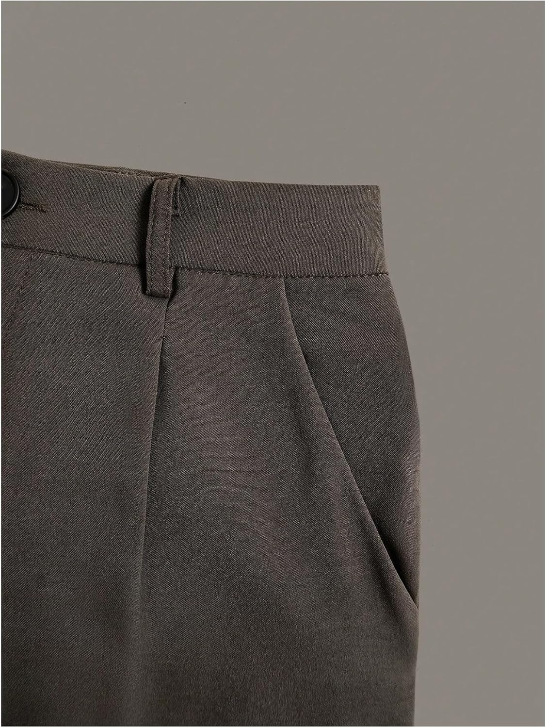 GORGLITTER Women's High Waisted Dress Pants Dressy Casual Work Wide Leg Pleated Pants Trousers Slacks with Pockets - Image 3