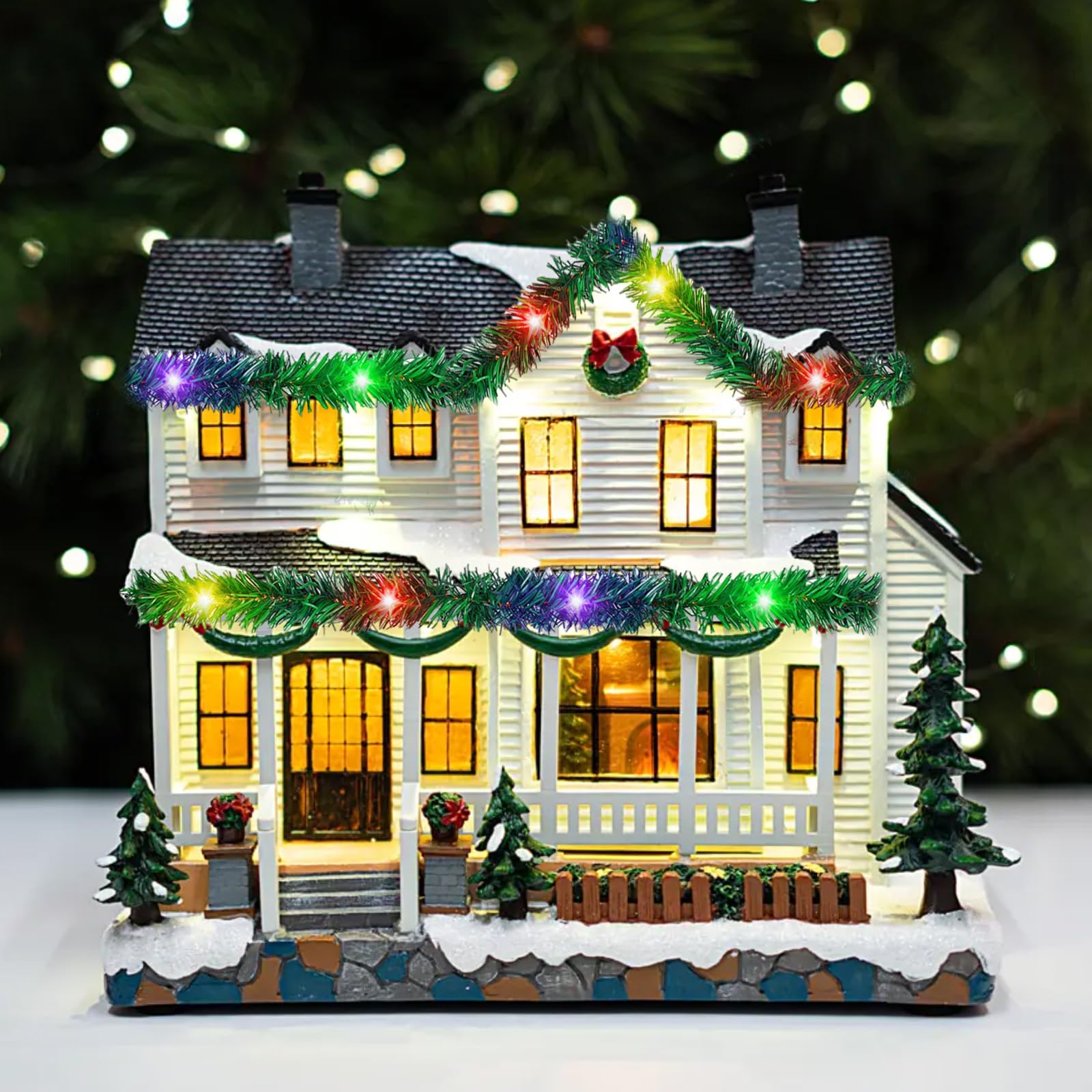 Mini Guirlande Lumineuse 1 Mètre Pour Maison De Poupée – Wichtel Décorative, Couleurs Riches, Statique, Réutilisable – Accessoire Noël Et Scène Miniature