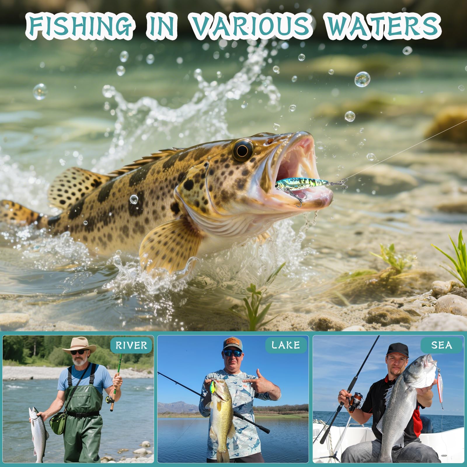 Calendario Dell'Avvento Pesca Con 24 Esche E Accessori - Regalo Di Natale Per Pescatori - 4
