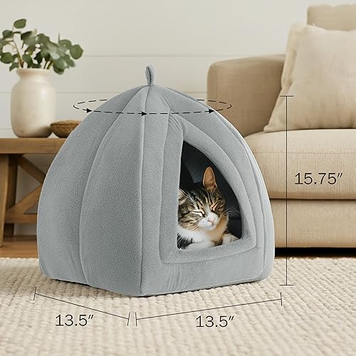 Vista 13 de Cama para gatos de tienda de campaña / iglú PAW, azul, Azul