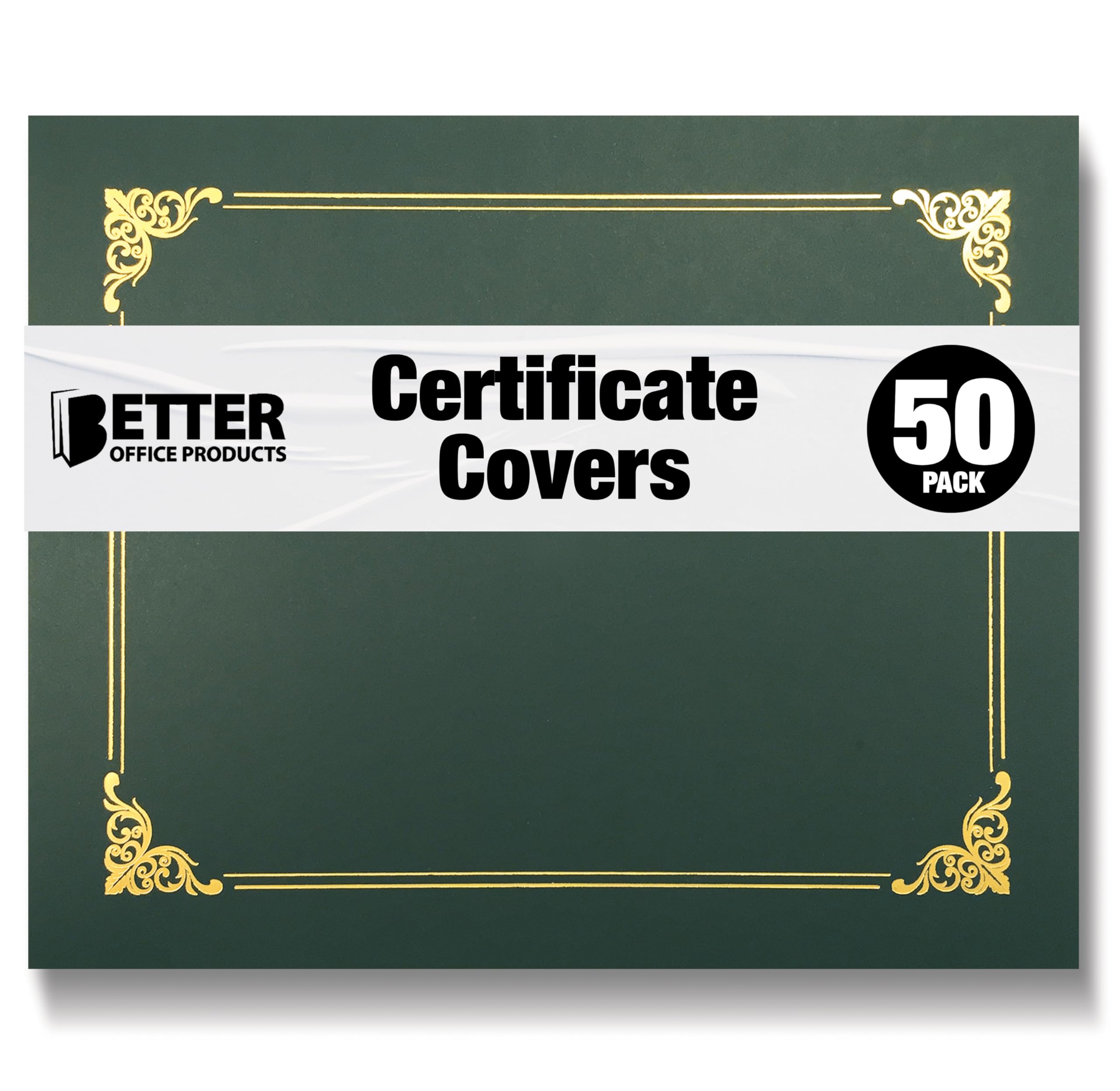 Lot de 150 porte-certificats en vrac, couvertures de diplôme vert