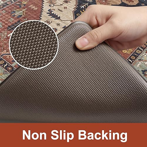 Miniatura 4 de KIMODE - Juego de 2 tapetes de cocina bohemios, antifatiga, antideslizantes, impermeables, ergonómicos, acolchados, cómodos, para lavandería,