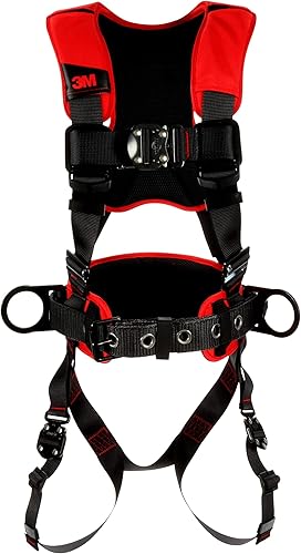 3M™ Protecta® Comfort Construction Style Arnés de posicionamiento 1161200, negro, pequeño, 1 EA/estuche