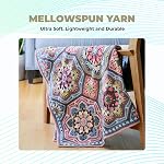 Mary Maxim Mellowspun DK Yarn, Lightweight Acrylic Cream Crochet Yarn for Baby Blankets, Afghans, Sweaters, and Clothing, 284 Yards, 3.5 Oz, Cream - 1 Skein