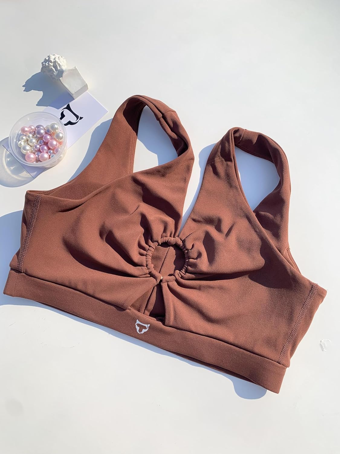 TomTiger Women Sports Bra High Impact ​with Removable Padded Activewear ​Tank Tops ​for Yoga Workout Fitness - Image 3