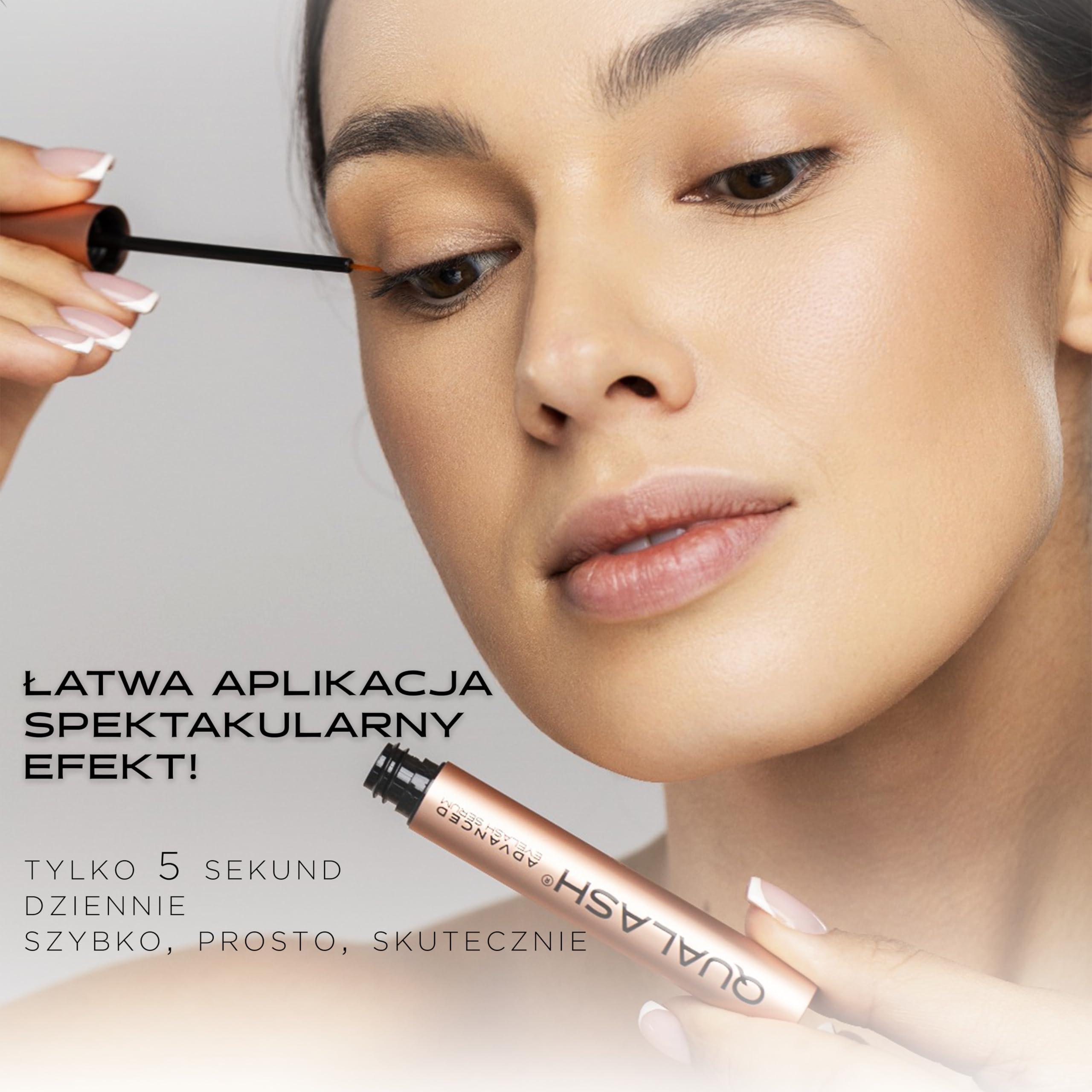 Mascara Waterproof Black & Eyelash Serum – Extra Long Eyelashes – Wegański zestaw 2 w 1 do wzrostu i objętości